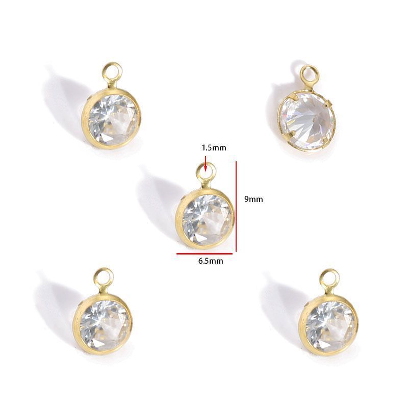 5PCS Crystal Collection Jewelry Making Findings Charm