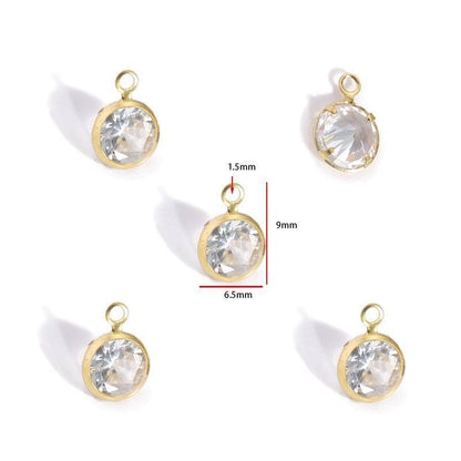 5PCS Crystal Collection Jewelry Making Findings Charm