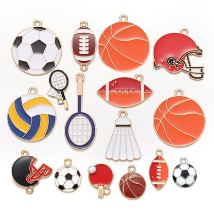 1PCS Sports Package Collection Charm For Jewelry Making Findings