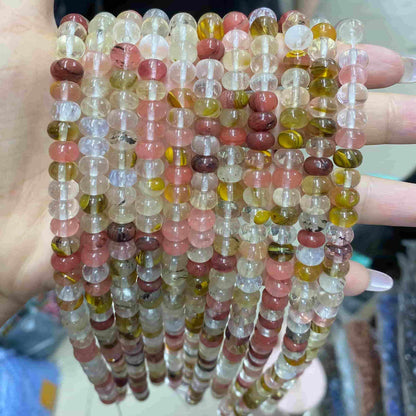 Round Rondelle Beads 2x4mm 4x6mm 5x8mm Quartz/Jasper/Agate