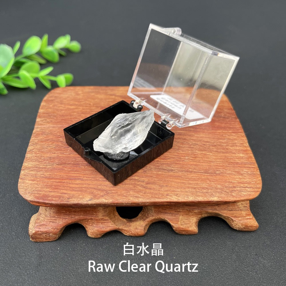 Micro Mineral Box Raw Crystal GemstoneCollection Box
