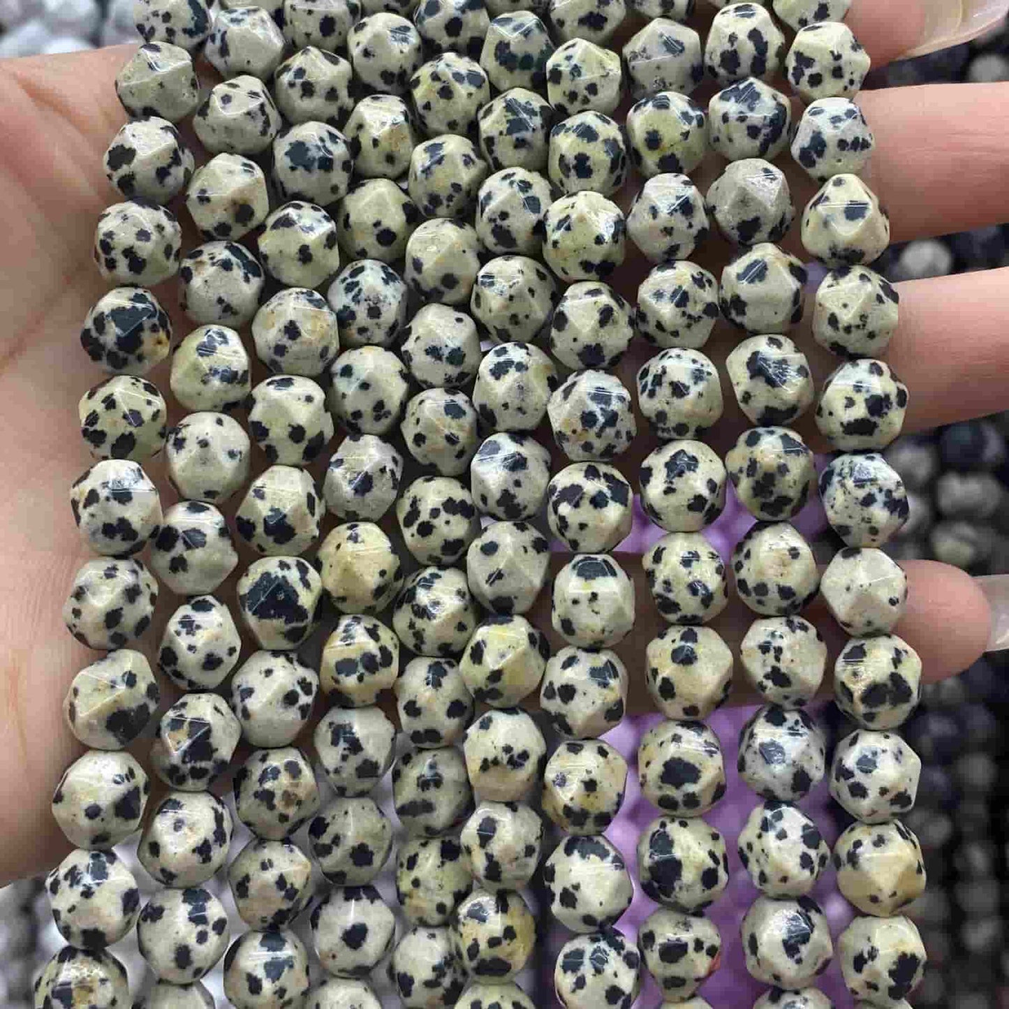 Diamond Faceted Beads 6mm/8mm/10mm Quartz/Jasper/Agate/Crystal