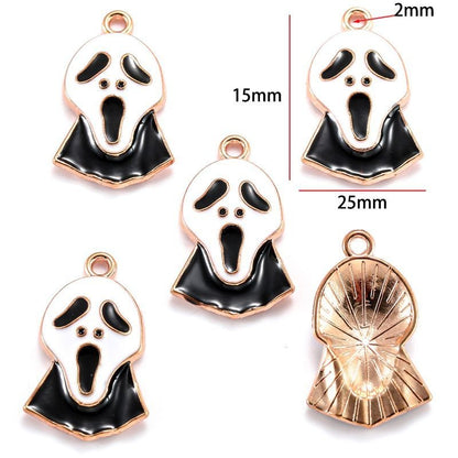 5PCS Halloween Style Theme Jewelry Making Findings Charm #2