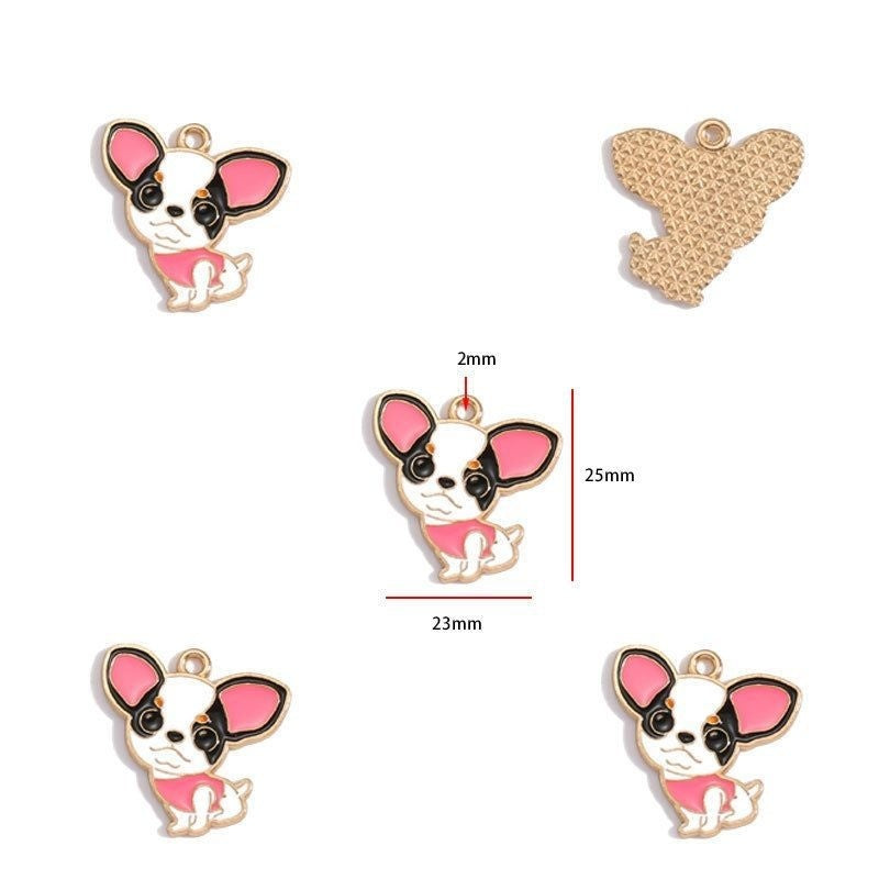 5PCS Colorful Poppy Collection Jewelry Making Findings Charm