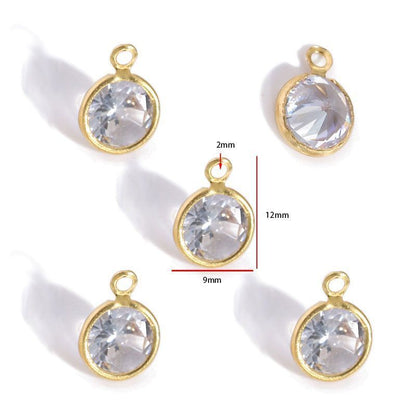 5PCS Crystal Collection Jewelry Making Findings Charm