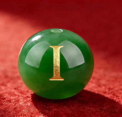 Natural Red Agate Beads - 26 Alphabet Loose Beads for Engraving Customization DIY