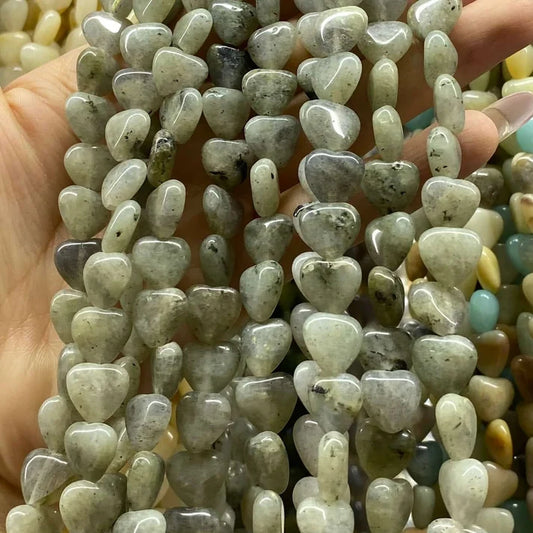 Heart Shape Labradorite Beads