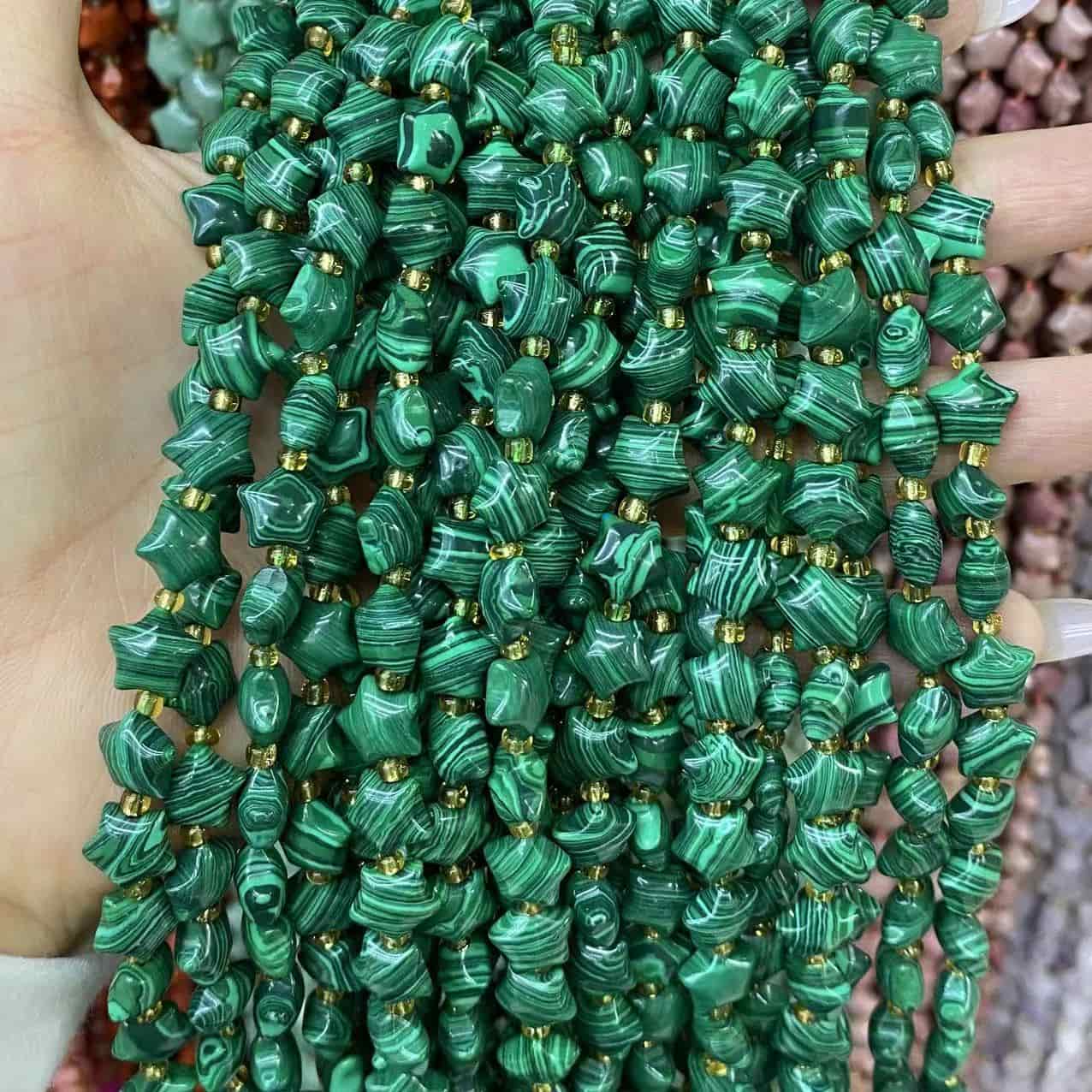 Round Smooth Star Beads 10mm Quartz/Jasper/Agate/Crystal