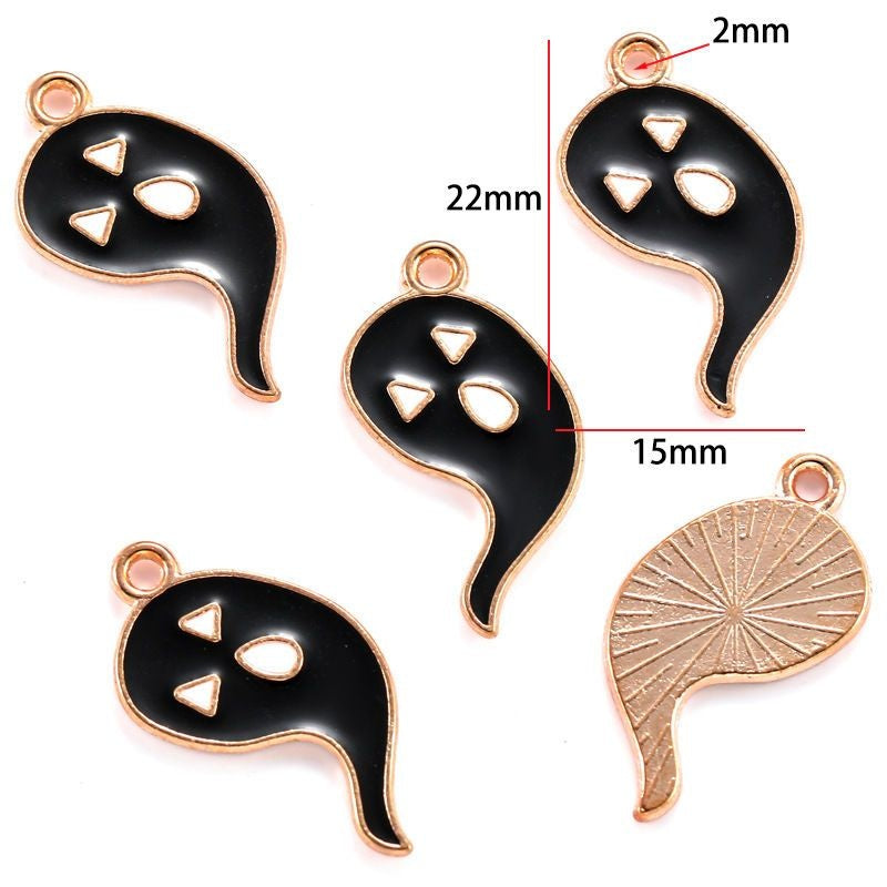 5PCS Halloween Style Theme Jewelry Making Findings Charm #2