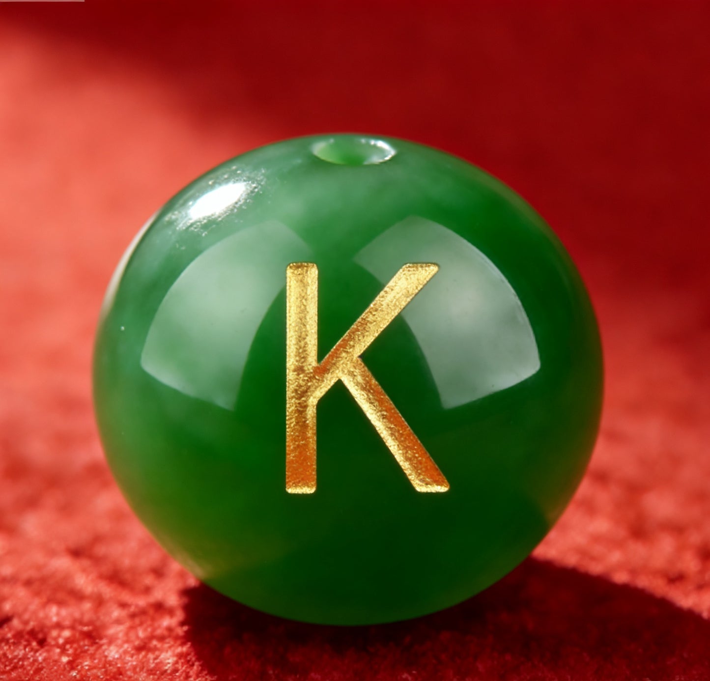 Natural Red Agate Beads - 26 Alphabet Loose Beads for Engraving Customization DIY