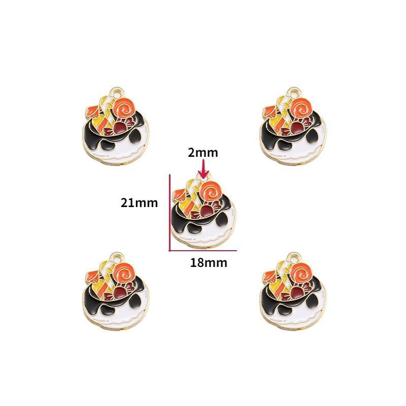 5PCS Halloween Style Theme Jewelry Making Findings Charm #3