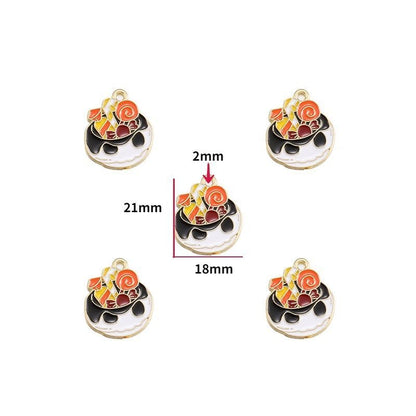 5PCS Halloween Style Theme Jewelry Making Findings Charm #3