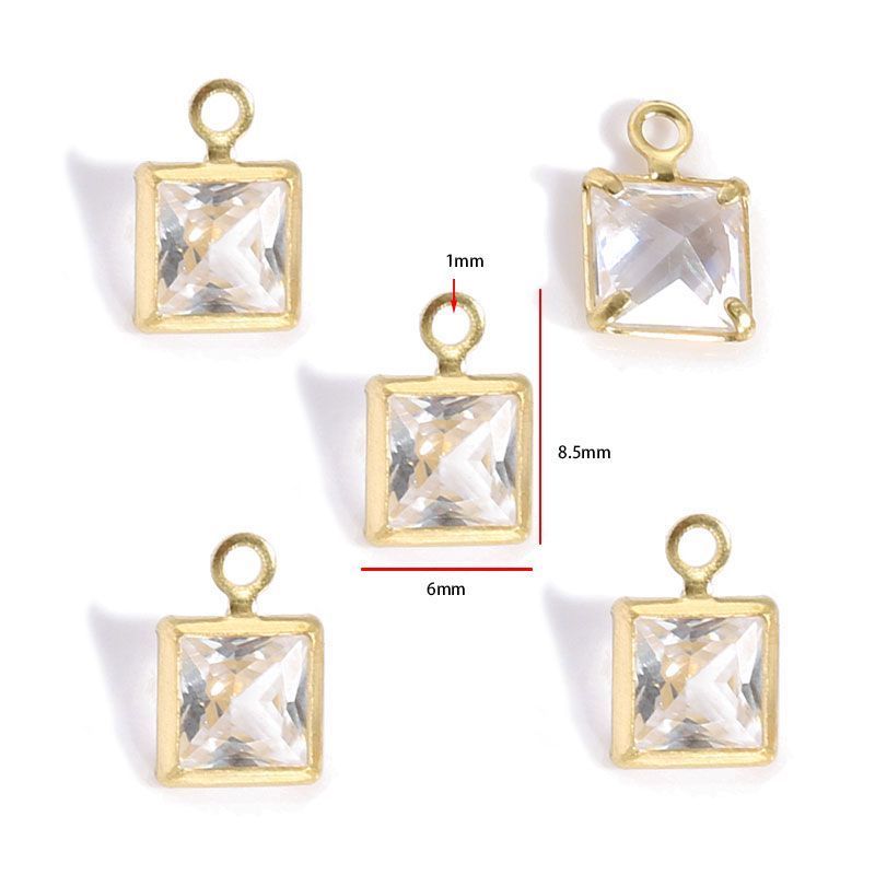 5PCS Crystal Collection Jewelry Making Findings Charm