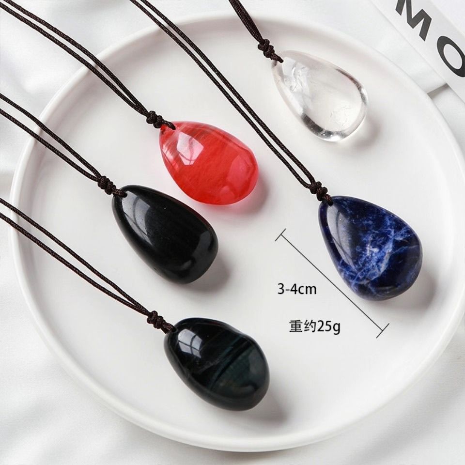 Healing Crystal Semi-Precious Stone Pendant Necklace