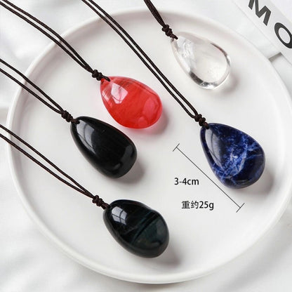 Healing Crystal Semi-Precious Stone Pendant Necklace