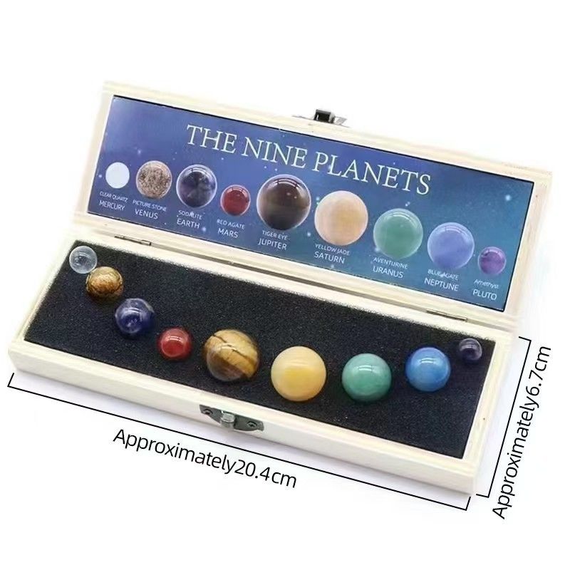 Healing Crystal Nine Planet Stone Gift Set