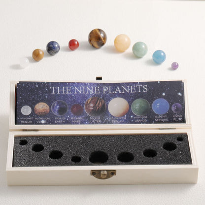 Healing Crystal Nine Planet Stone Gift Set