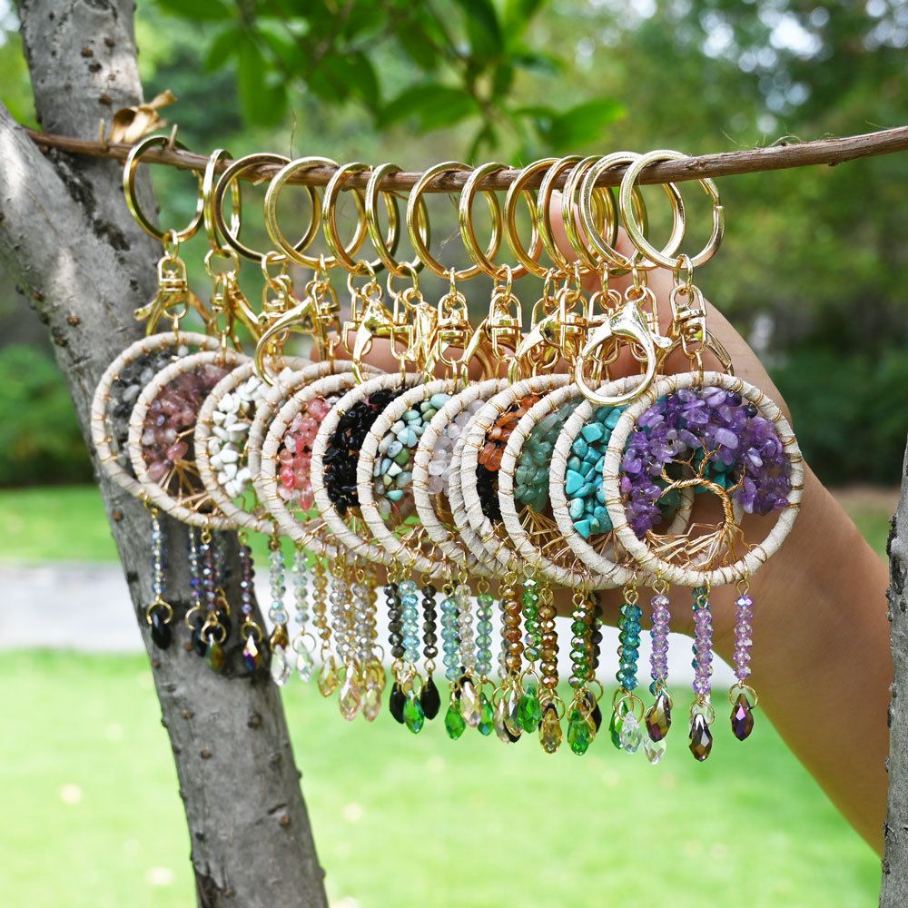 Dream Catcher Life Tree Healing Keychains