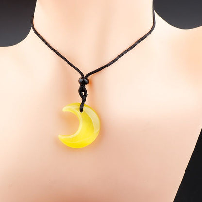 Healing Crystal Cats Eye Stone Pendant Necklace