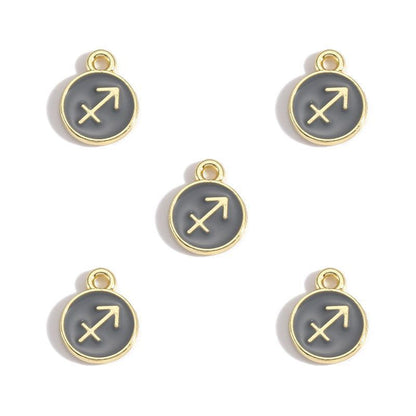 Zodiac Sign Colorful Charm Finding for DIY Jewelry Making
