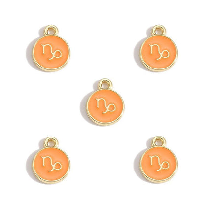 Zodiac Sign Colorful Charm Finding for DIY Jewelry Making