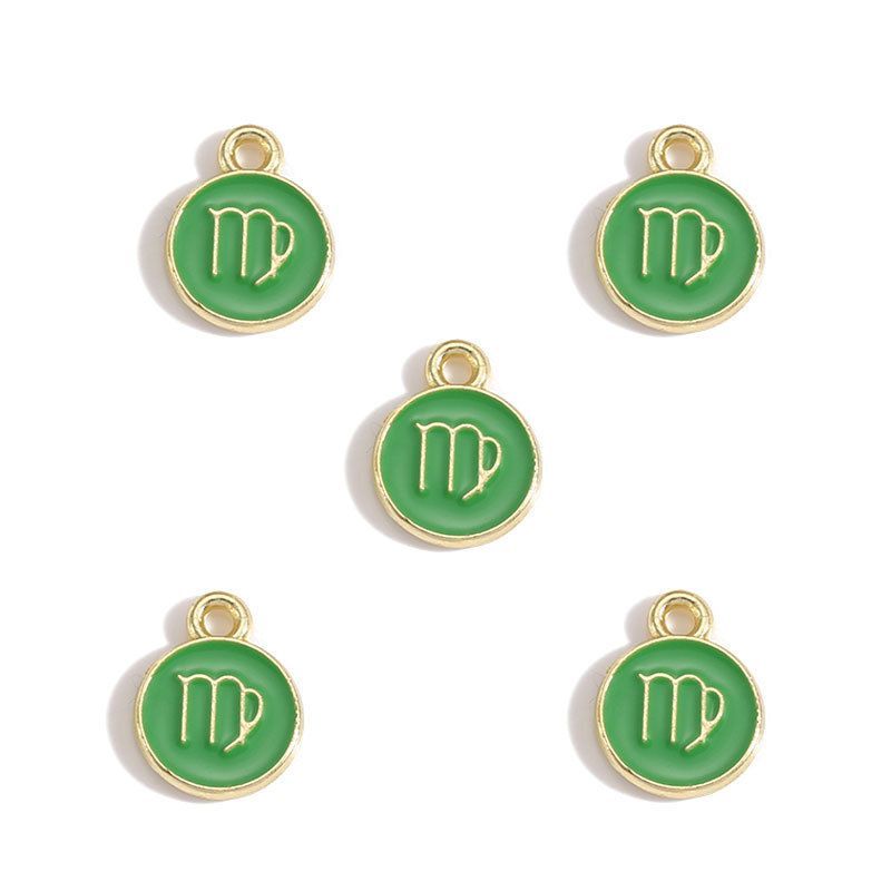 Zodiac Sign Colorful Charm Finding for DIY Jewelry Making