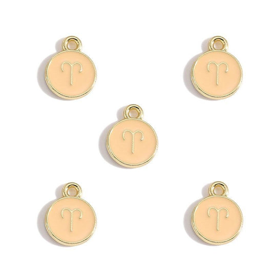 Zodiac Sign Colorful Charm Finding for DIY Jewelry Making