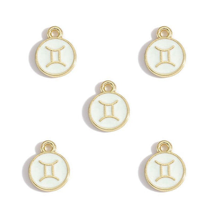 Zodiac Sign Colorful Charm Finding for DIY Jewelry Making
