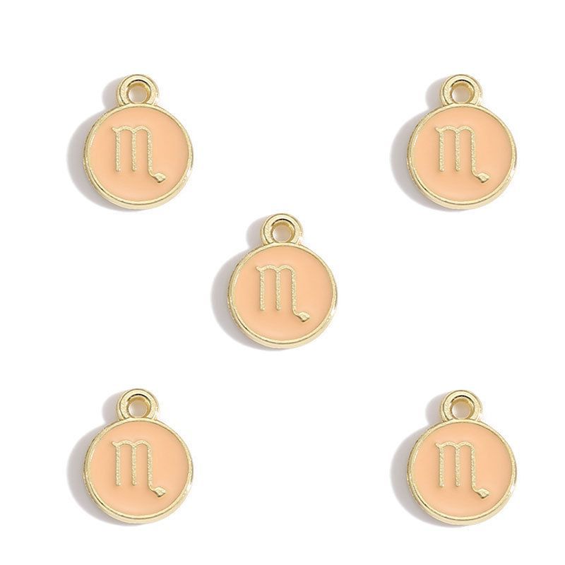 Zodiac Sign Colorful Charm Finding for DIY Jewelry Making
