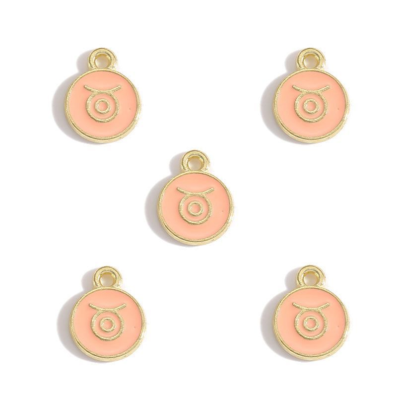 Zodiac Sign Colorful Charm Finding for DIY Jewelry Making