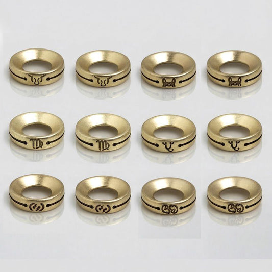 Zodiac Signs Bronze Color Spacer Finding for DIY Jewelry Making