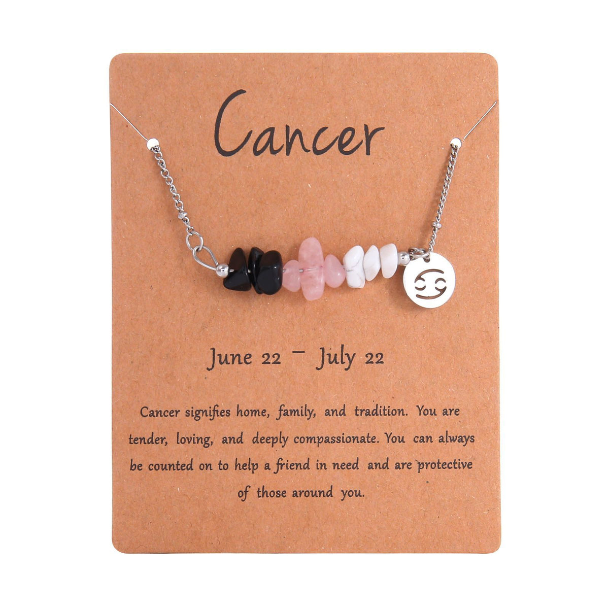 Zodiac Signs Chip Stone Necklace for Everyday Wear