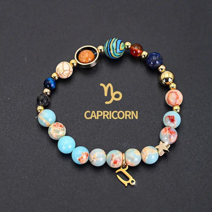 Zodiac Signs Imperial Jasper Elastic Bracelets for Women & Everyday Wear