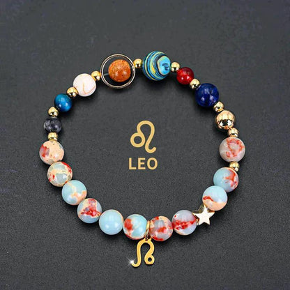 Zodiac Signs Imperial Jasper Elastic Bracelets for Women & Everyday Wear