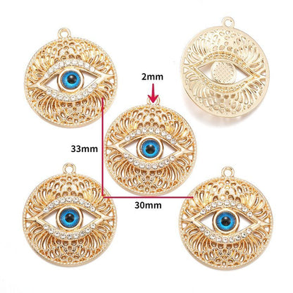 Evil Eyes Charm Jewelry Making Findings for All Use