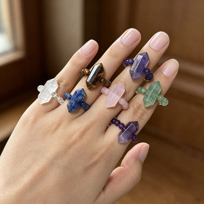 Energy Point Beads Ring Elastic Rings
