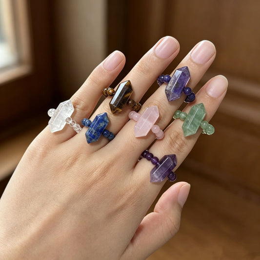 Energy Point Beads Ring Elastic Rings