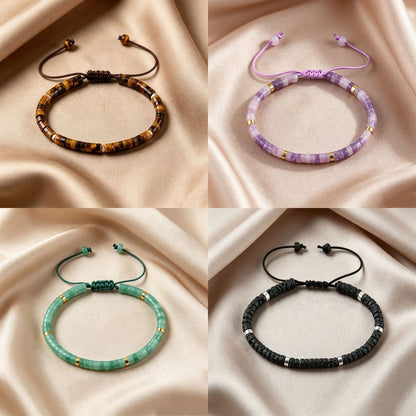 Handmade Crystal Braid Rope Bracelet