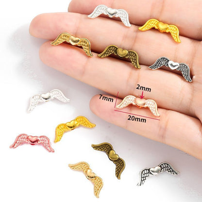 10PCS Multi Color Angel Wing Connector 7x20mm