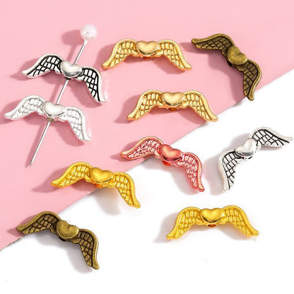 10PCS Multi Color Angel Wing Connector 7x20mm