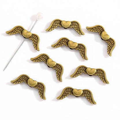 10PCS Multi Color Angel Wing Connector 7x20mm