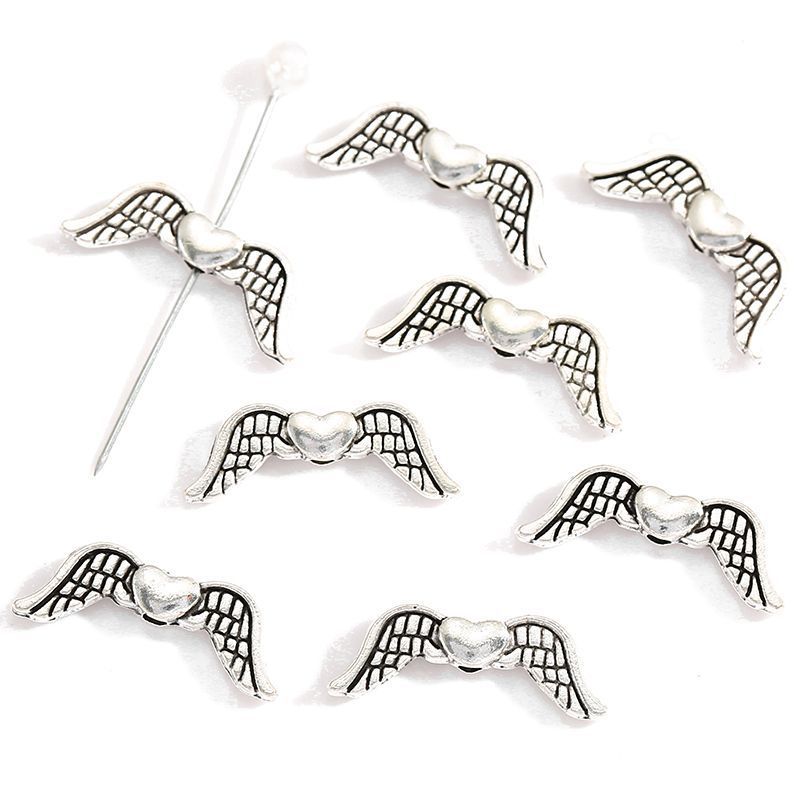 10PCS Multi Color Angel Wing Connector 7x20mm