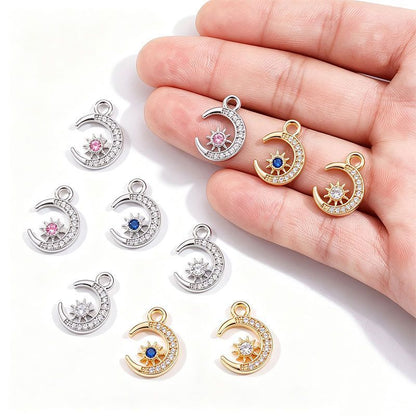 Moon Style Jewelry Making Findings Charm 12x16mm
