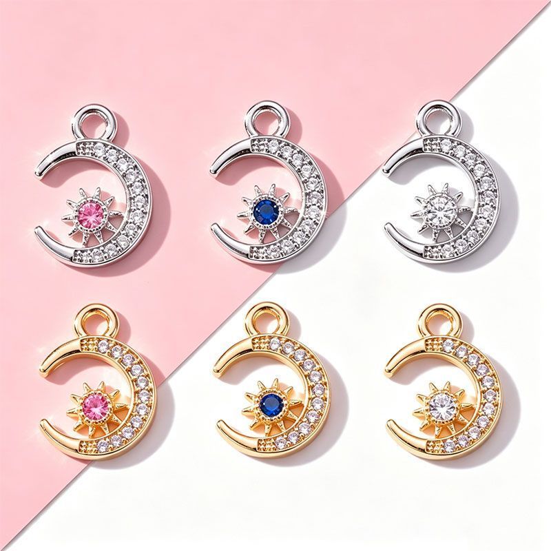 Moon Style Jewelry Making Findings Charm 12x16mm