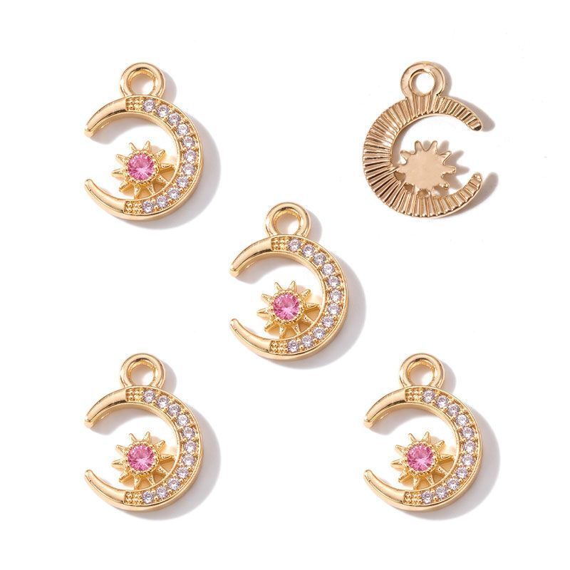Moon Style Jewelry Making Findings Charm 12x16mm