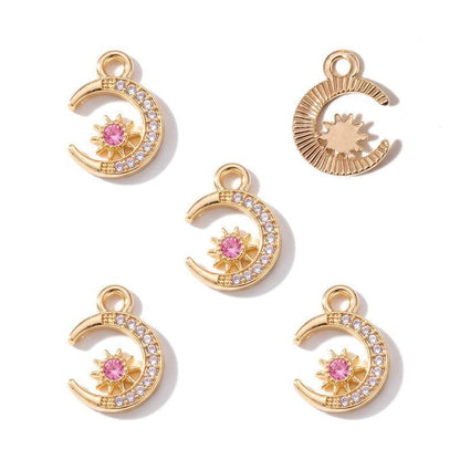 Moon Style Jewelry Making Findings Charm 12x16mm