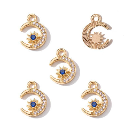 Moon Style Jewelry Making Findings Charm 12x16mm