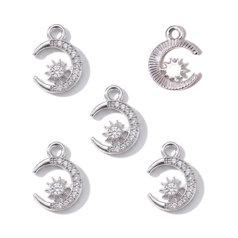 Moon Style Jewelry Making Findings Charm 12x16mm