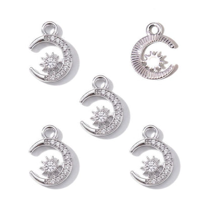 Moon Style Jewelry Making Findings Charm 12x16mm