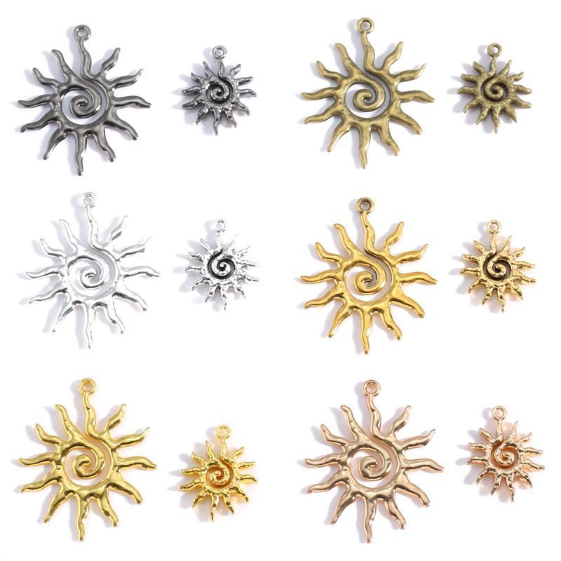 5 PCS Sun Style Jewelry Making Findings Charm Multi Sizes